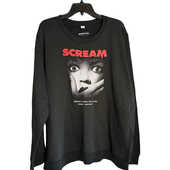 SCREAM - New Black Graphic Sweatshirt Size 2XL - Picture 2 of 4